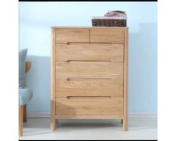 Navia Natural Solid Oak 2+4 Drawers Tallboy (NEW ARRIVAL)