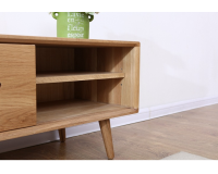 Berlin Solid Oak Entertainment Unit 1.8m and 2.1m  (new arrival)