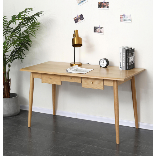 Nova Natural Solid Oak Writing Desk 1.4m 
