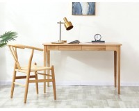 Berlin Natural Solid Oak Writing Desk 1.4m (New Arrival!)