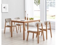 Navia Solid Oak Dining chair with fabric (coming soon)