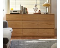 Haven solid oak 9 Drawer Lowboy Dresser (coming in July)