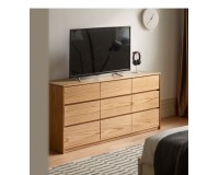 Haven solid oak 9 Drawer Lowboy Dresser (coming in July)