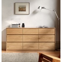 Haven solid oak 9 Drawer Lowboy Dresser (coming in July)