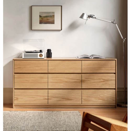 Haven solid oak 9 Drawer Lowboy Dresser (coming in July)