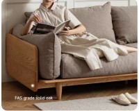 SkyLin Solid Oak Sofa (coming in July)