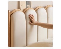 Nova Solid Oak Queen Size Bed Frame with silicone leather (coming soon)